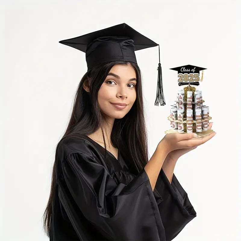 🎓💵 Class of 2025 Graduation Money Holder – Tiered Money Cake Stand | DIY Cash Gift Display | Graduation Party Centerpiece