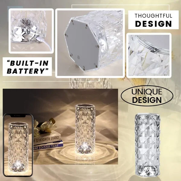 🎁 Buy 2 Free Shipping🎁Touching Control Rose Crystal Atmosphere Lamp🔥