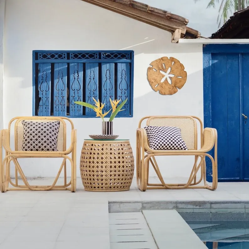 🌊Metal Sand Dollar Nautical Decor