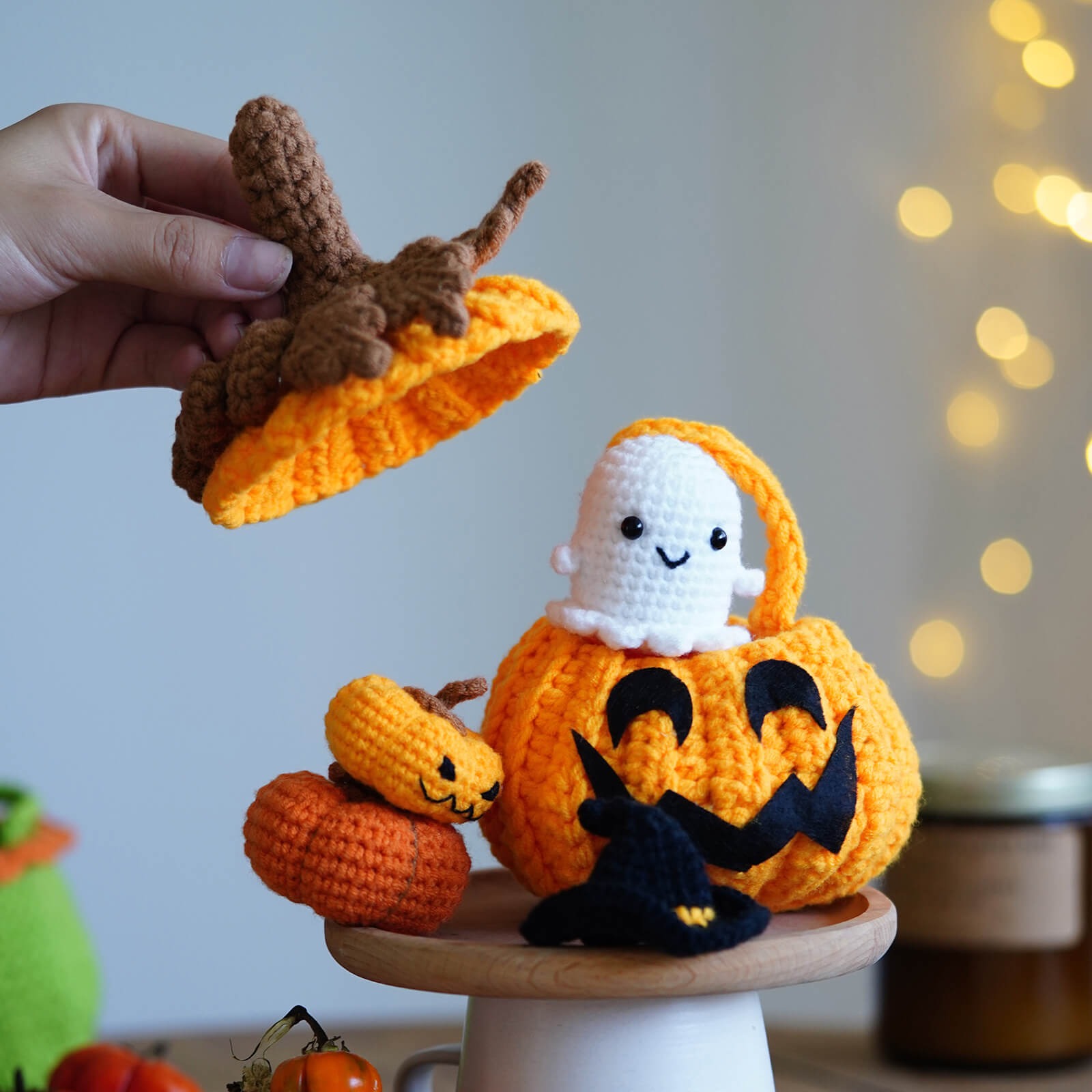 Halloween Crochet Kit for Beginners with Easy Peasy Yarn