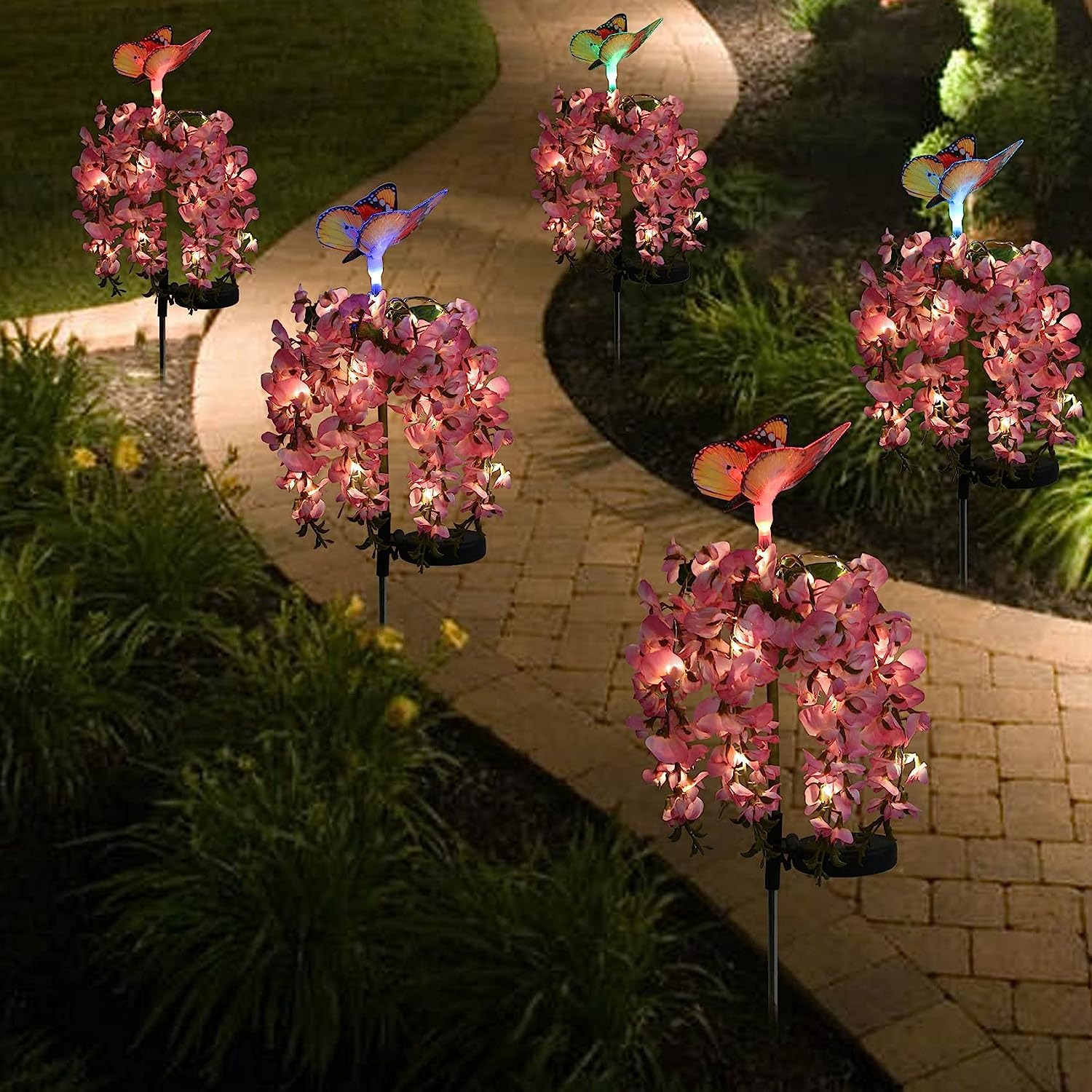 Solar Flowers Lights Outdoor