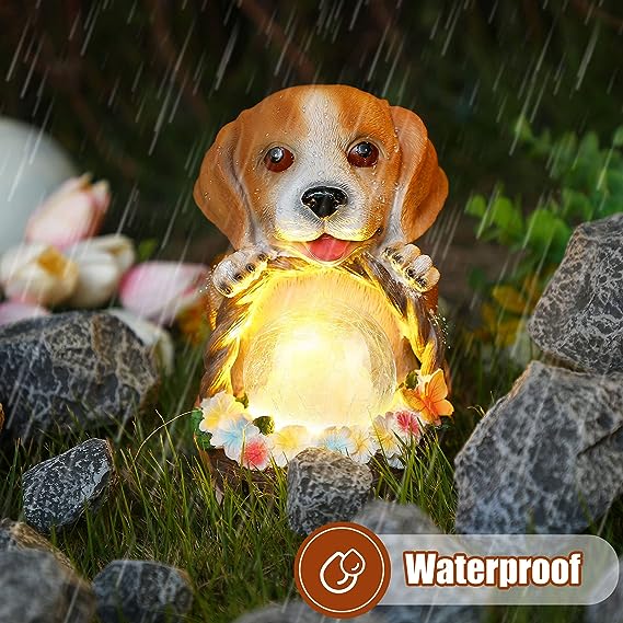 Cute Puppy Solar Waterproof Decor Lamp🐶