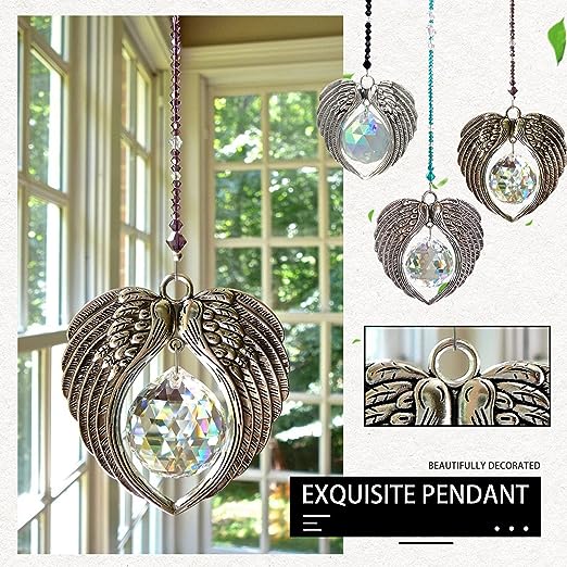 💎Angel Wings Crystal Pendant Suncatcher