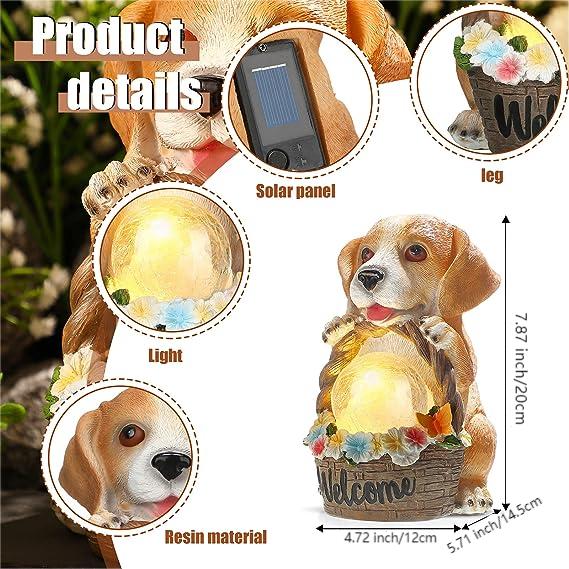 Cute Puppy Solar Waterproof Decor Lamp🐶
