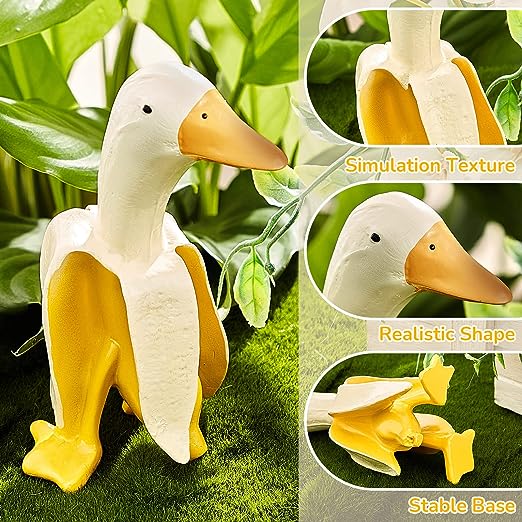 🍌🦆Quack-nana Garden Sculptures