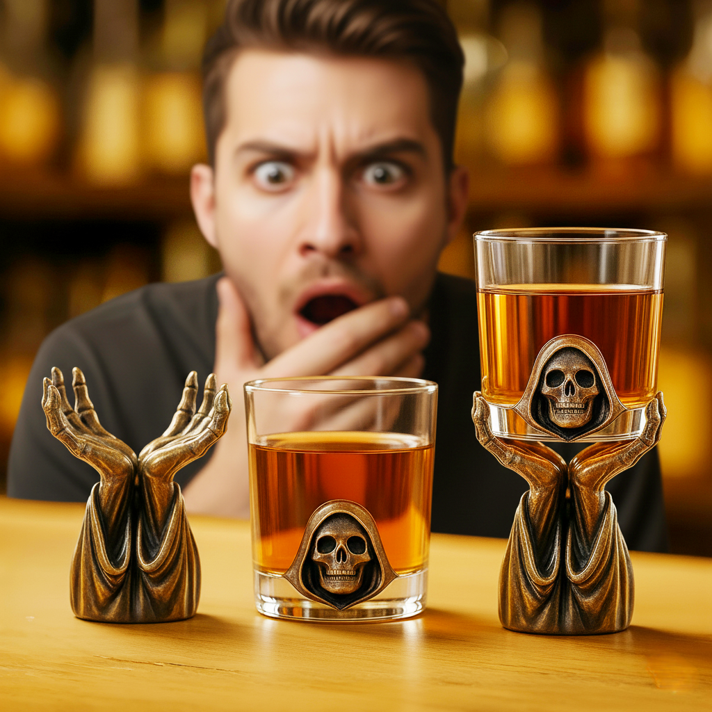 🔥BLACK FRIDAY 50% OFF🔥Grim Reaper Whiskey Holder Set