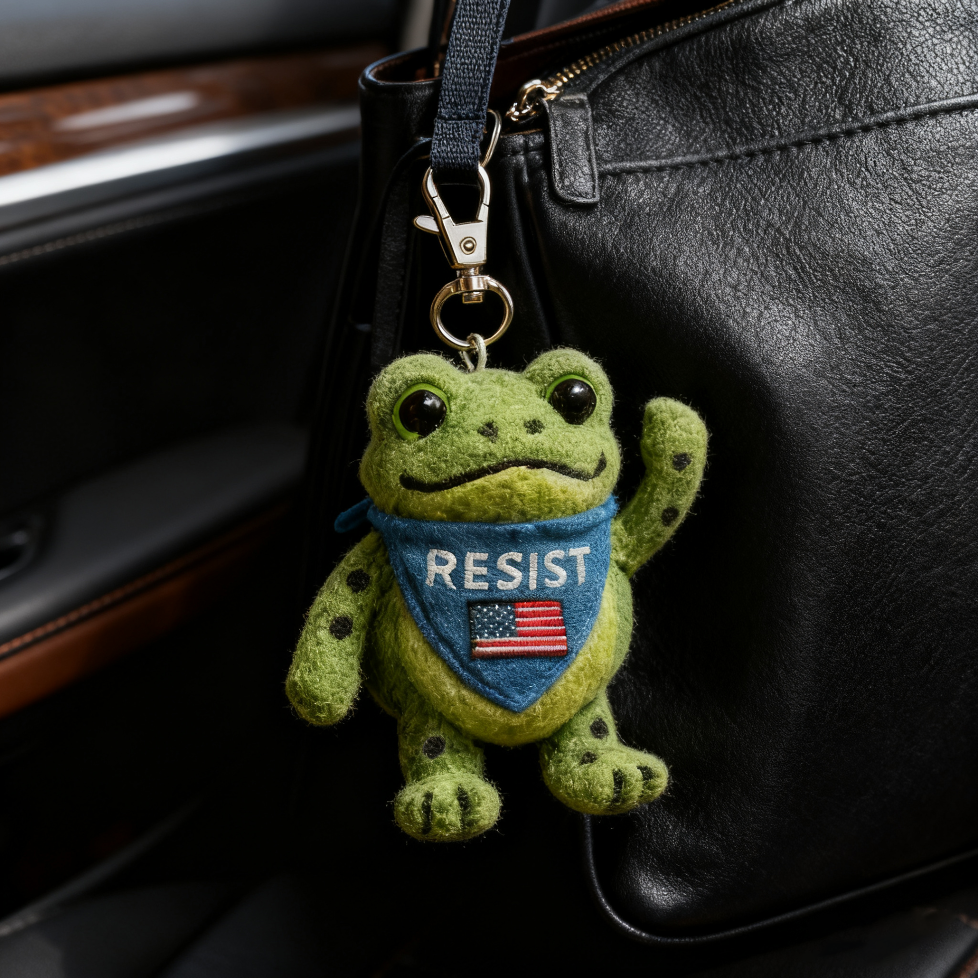 🐸 Portland Frog Reminder Keychain