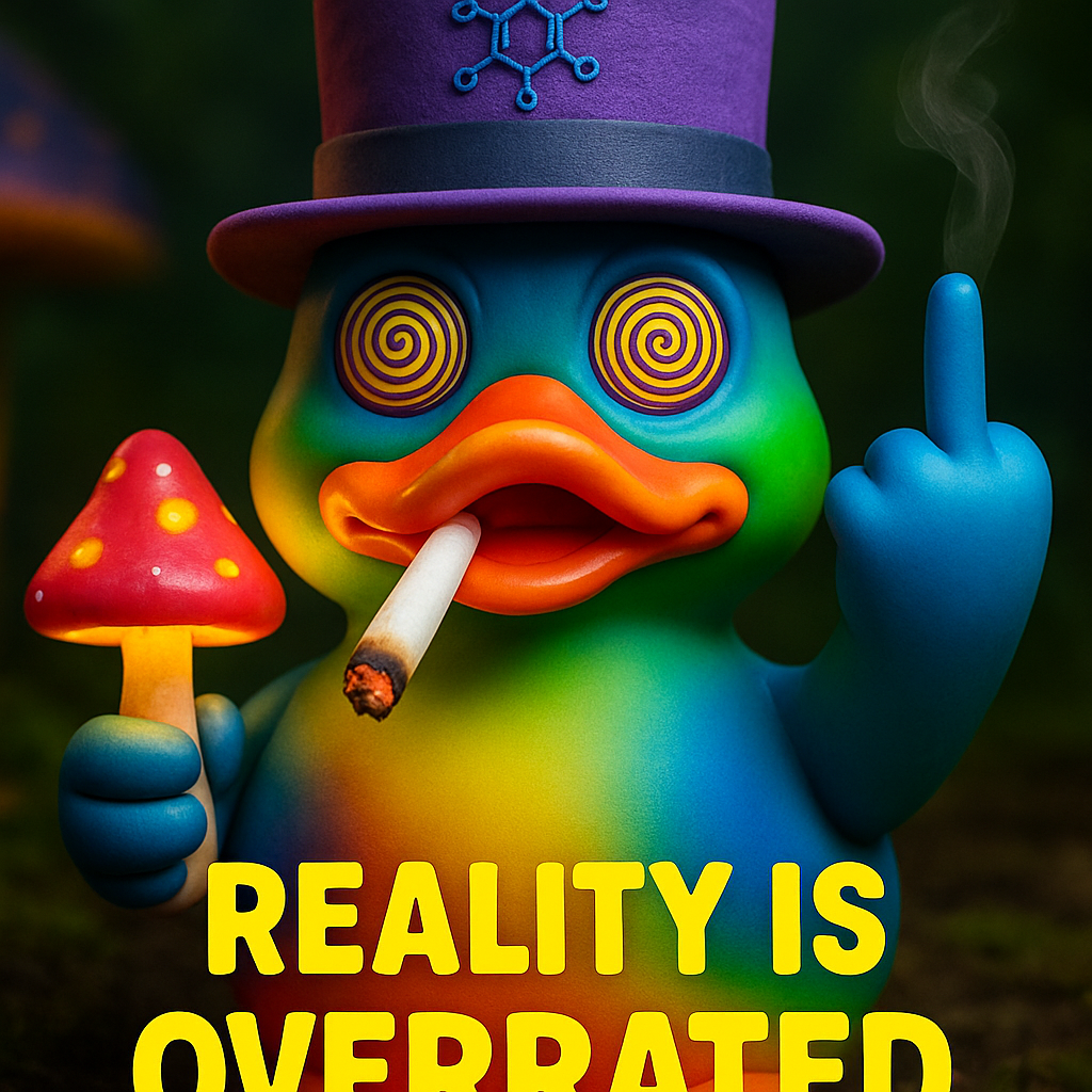 🤣Middle Finger Psychedelic Duck