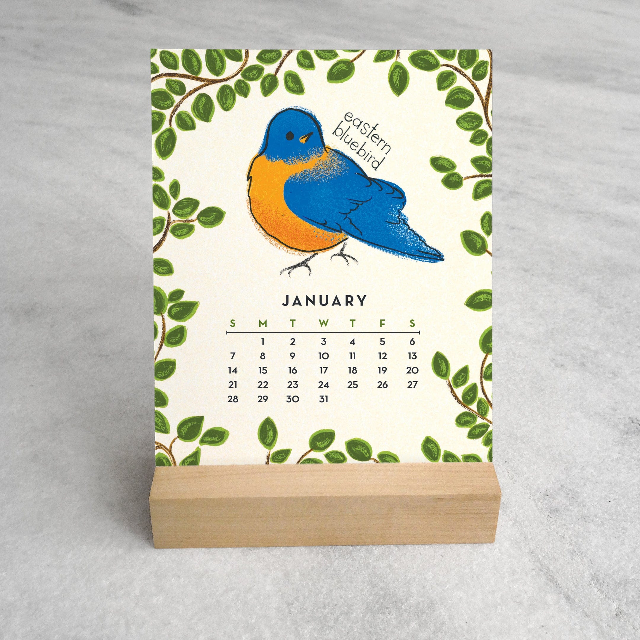 🐦FEATHERED FRIENDS 2024 DESK CALENDAR📅