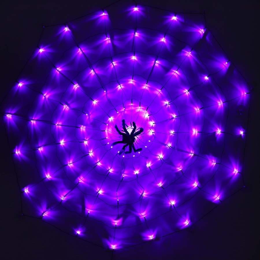 Halloween Spider Web Decorative String Lights