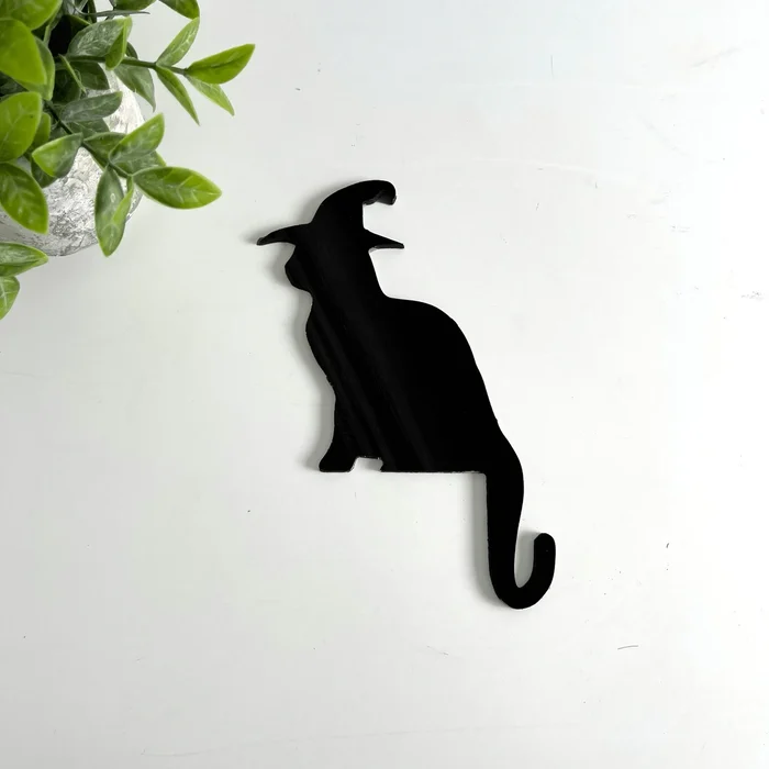 Halloween Black Cat Door Corner Sign Decoration
