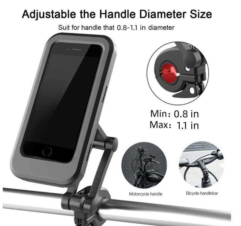 🔥Hot Sale - Waterproof Bicycle & Motorcycle Phone Holder