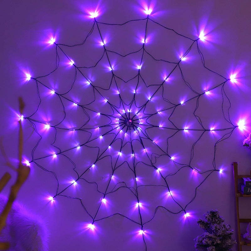 Halloween Spider Web Decorative String Lights