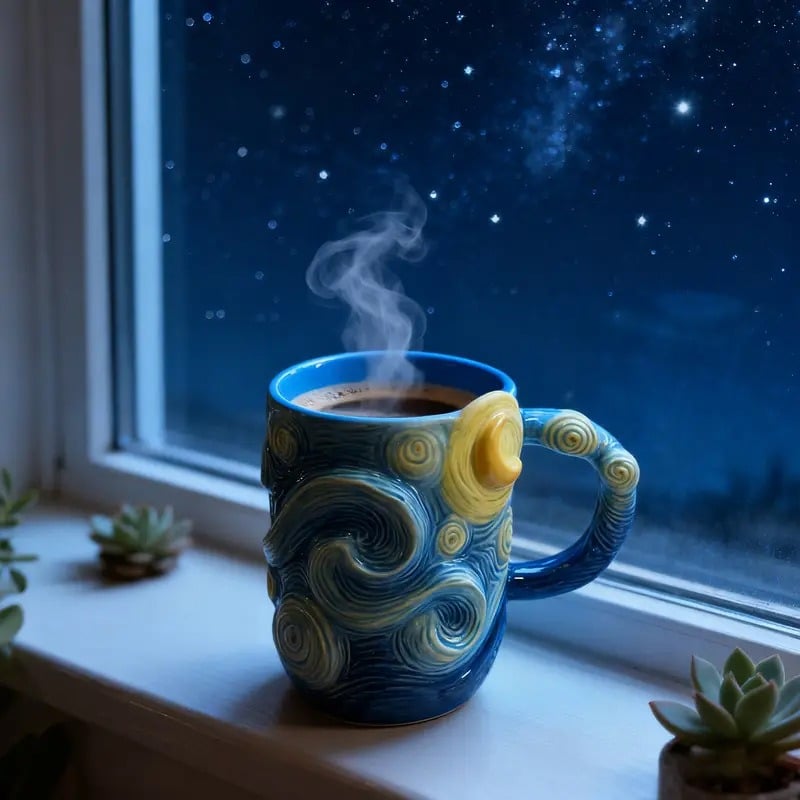 ✨ Van Gogh “Starry Night” Art Mug