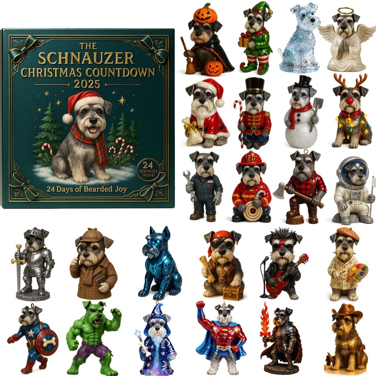 🔥Limited Edition, Only 100 Sets Left! - 🐾The Schnauzer Christmas Advent Calendar 2025