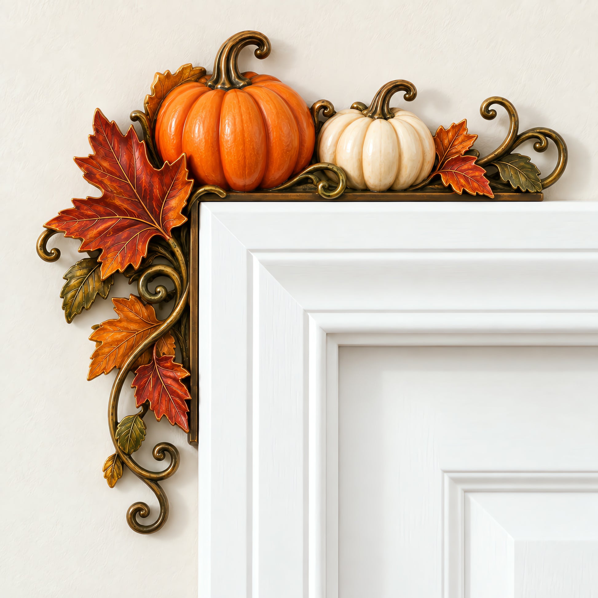 🍁 Autumn Door Corner Topper Set Bring Faith —— Gratitude & Harvest Warmth Home ✝️🍂