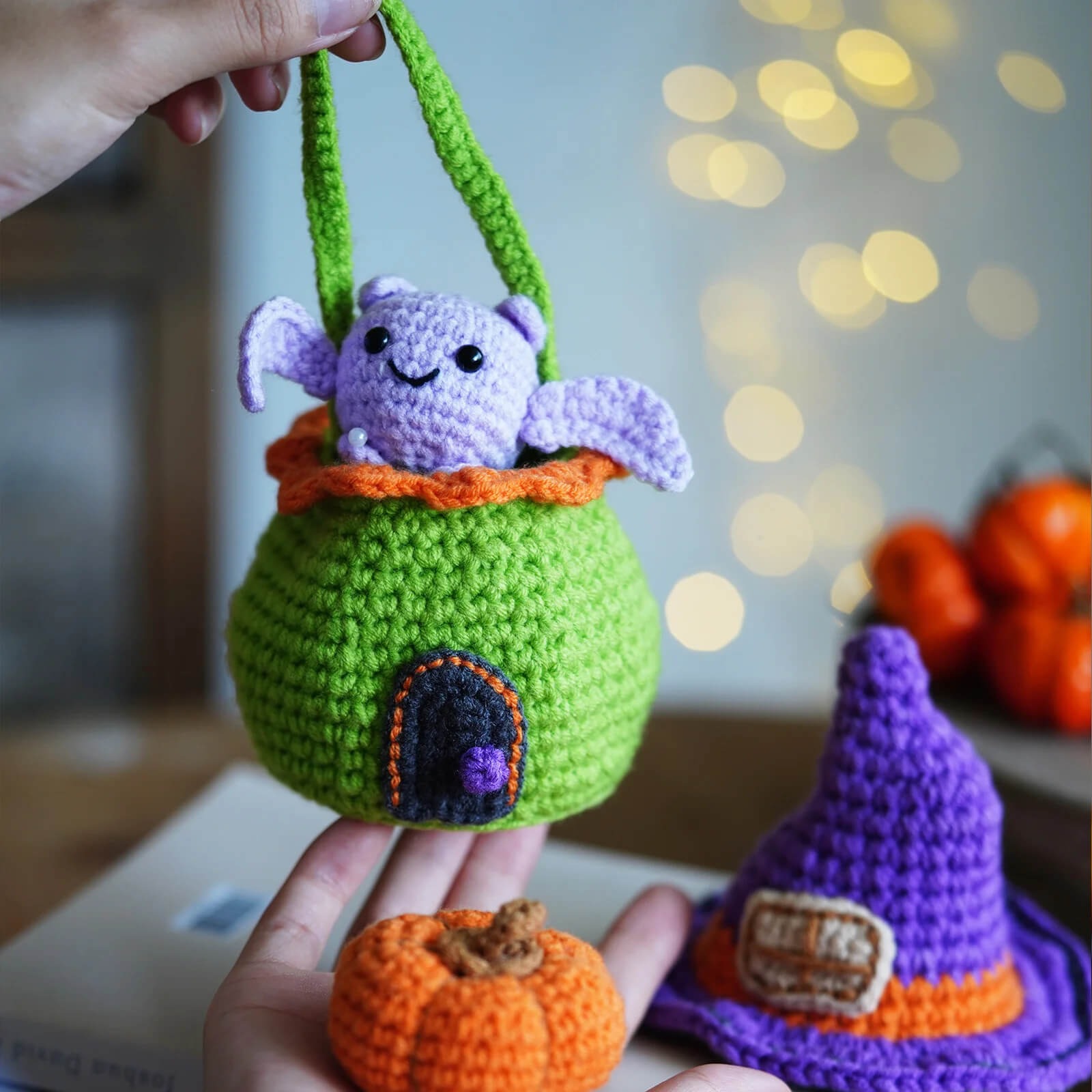 Halloween Crochet Kit for Beginners with Easy Peasy Yarn