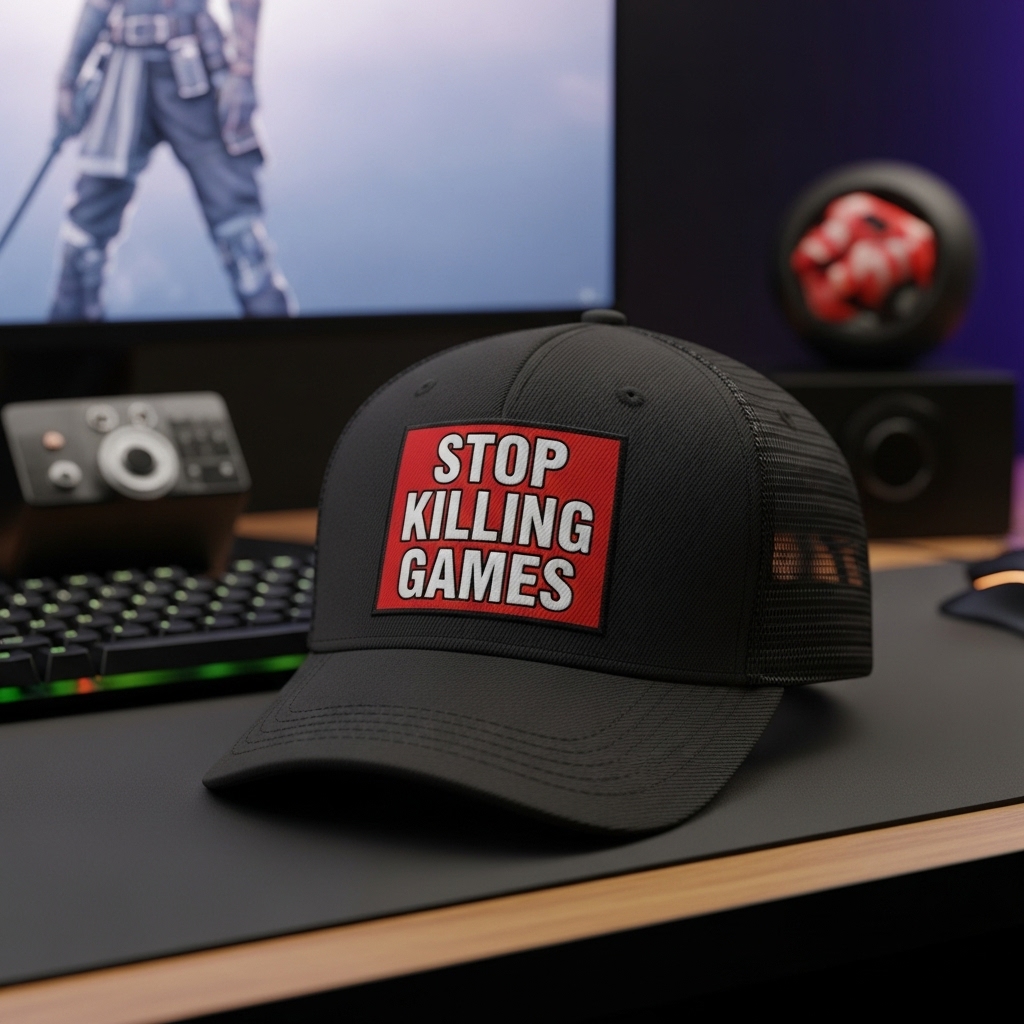 🧢"STOP KILLING GAMES" Baseball Cap-Preserve Gaming Memories! 