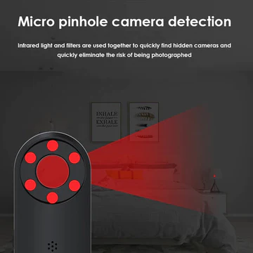 Anti-Smuggling Pinhole Camera Magnetic GPS Locator Wireless Audio Scanner