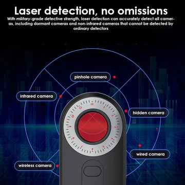 Anti-Smuggling Pinhole Camera Magnetic GPS Locator Wireless Audio Scanner