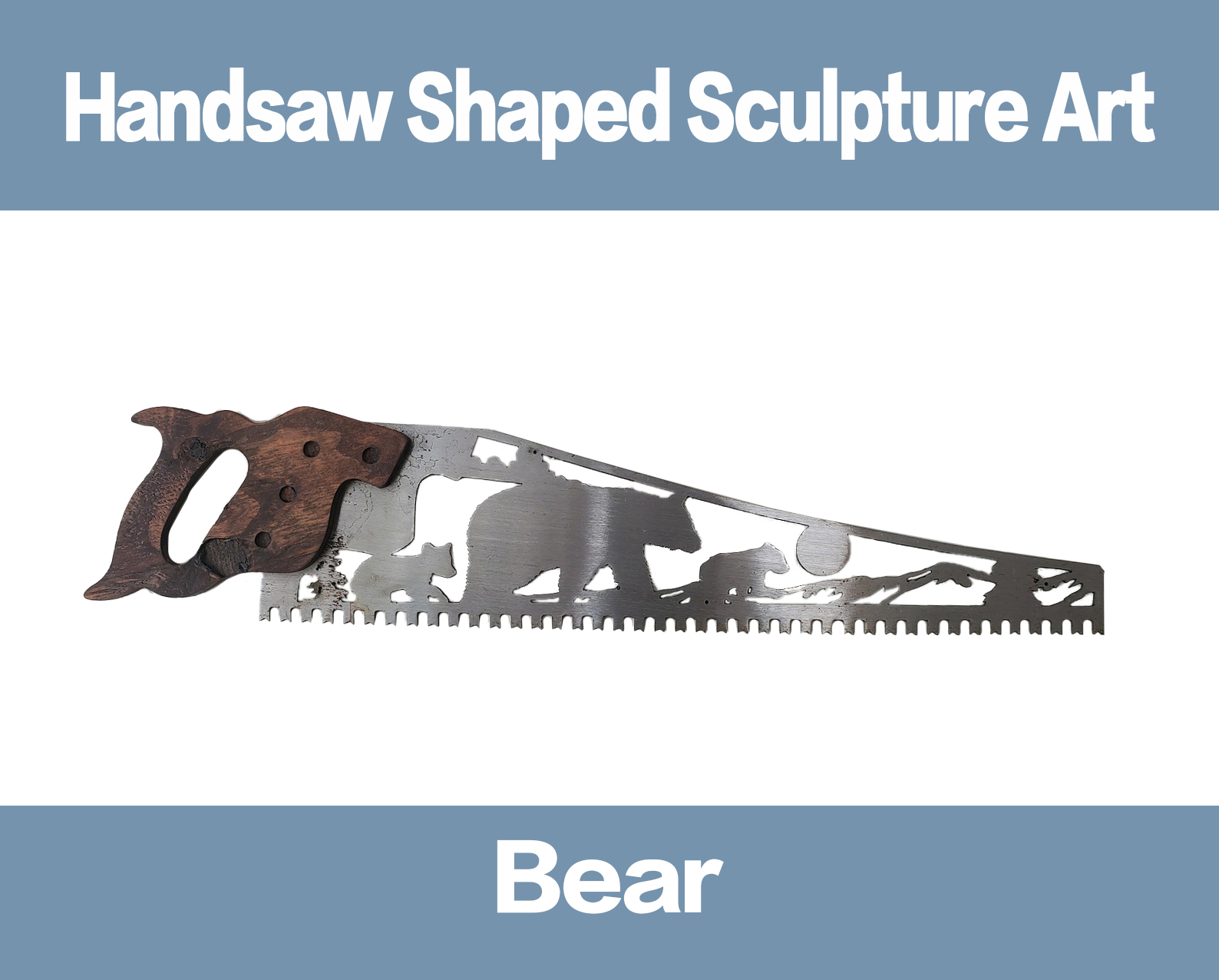 Father‘s Day Hot Sale Handsaw Shaped Sculpture Art