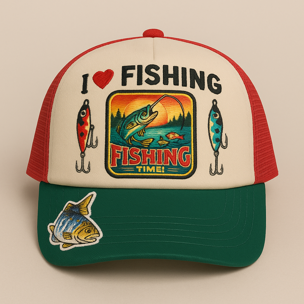 Fishing Time Trucker Hat - Your Ultimate Angling Companion
