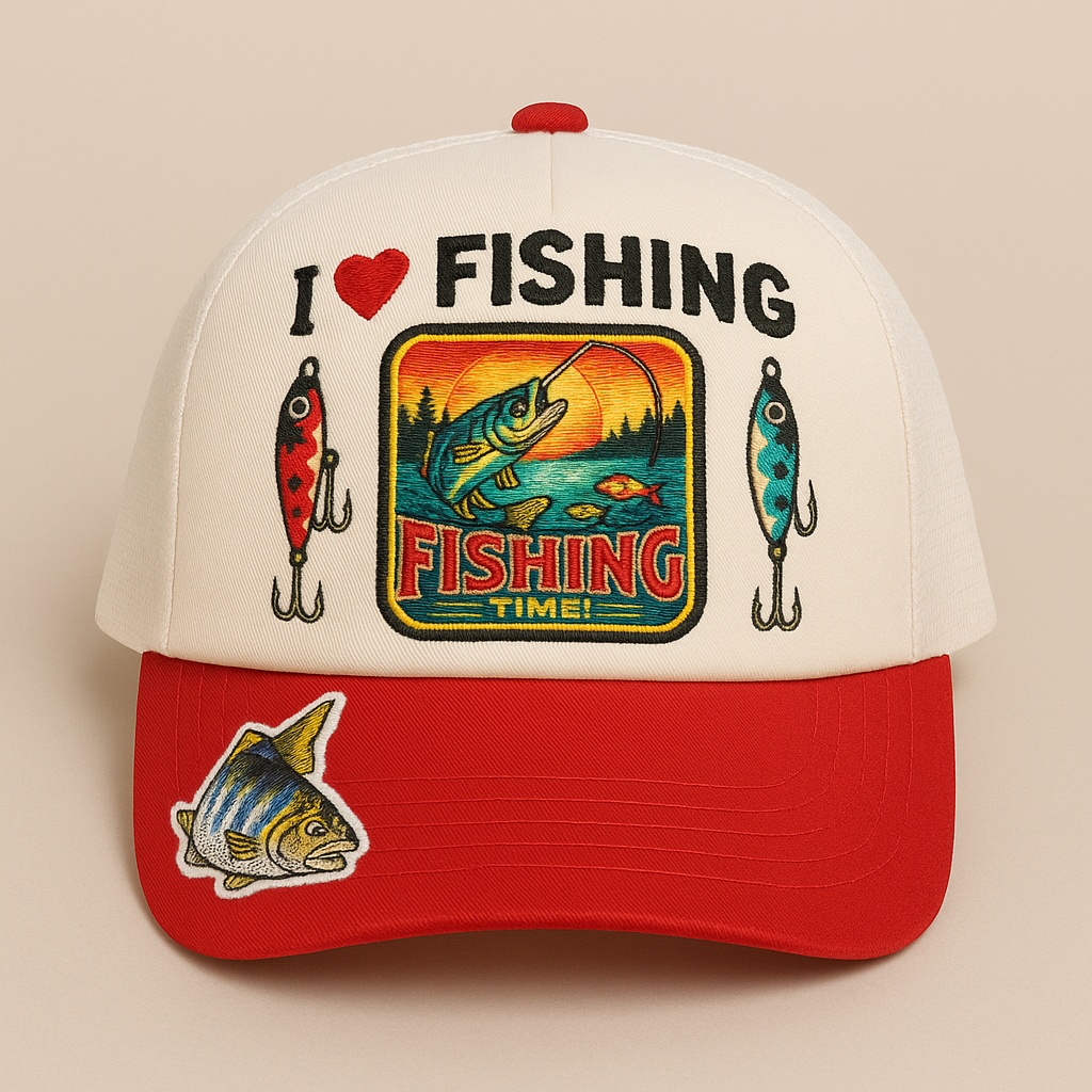 Fishing Time Trucker Hat - Your Ultimate Angling Companion