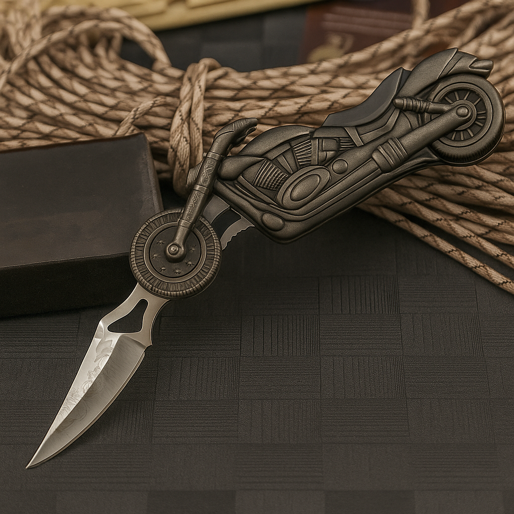 Motorcycle Folding Knife - Ride with Style & Utility