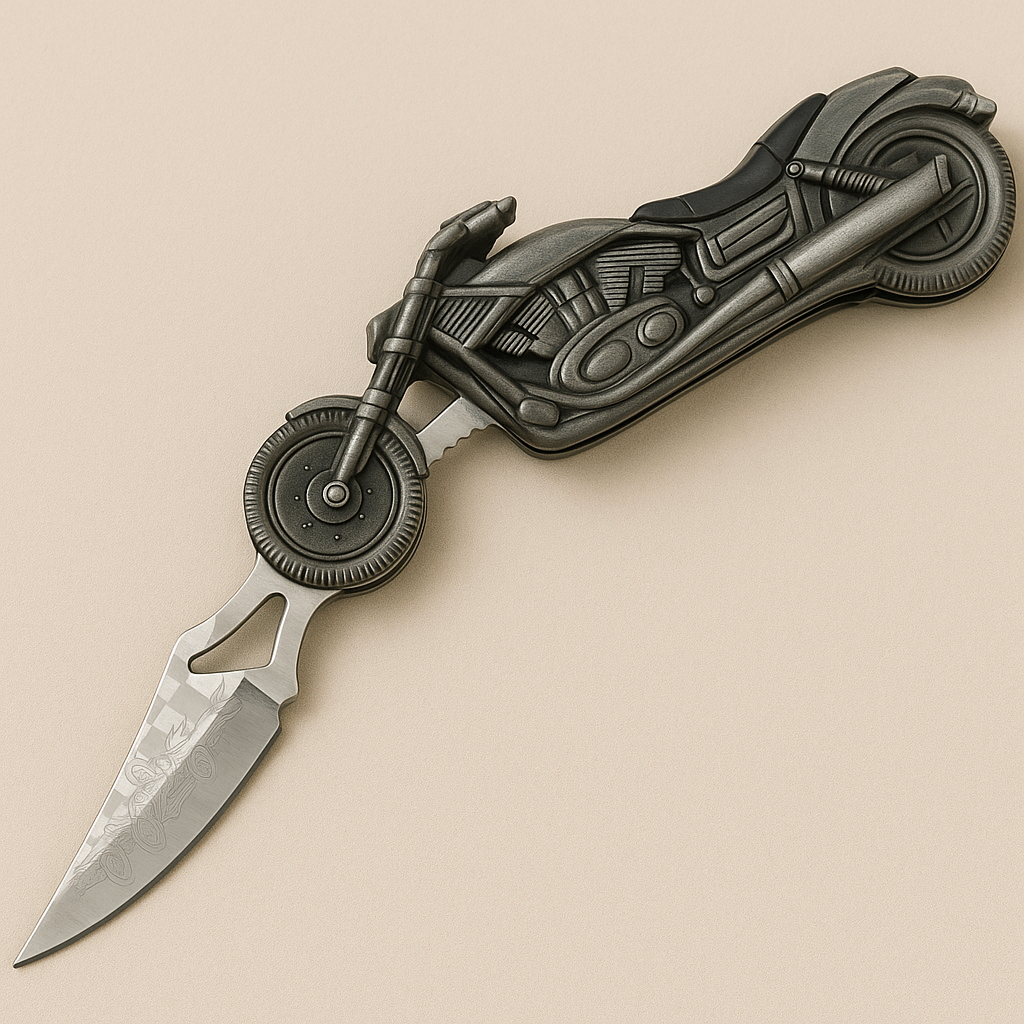 Motorcycle Folding Knife - Ride with Style & Utility