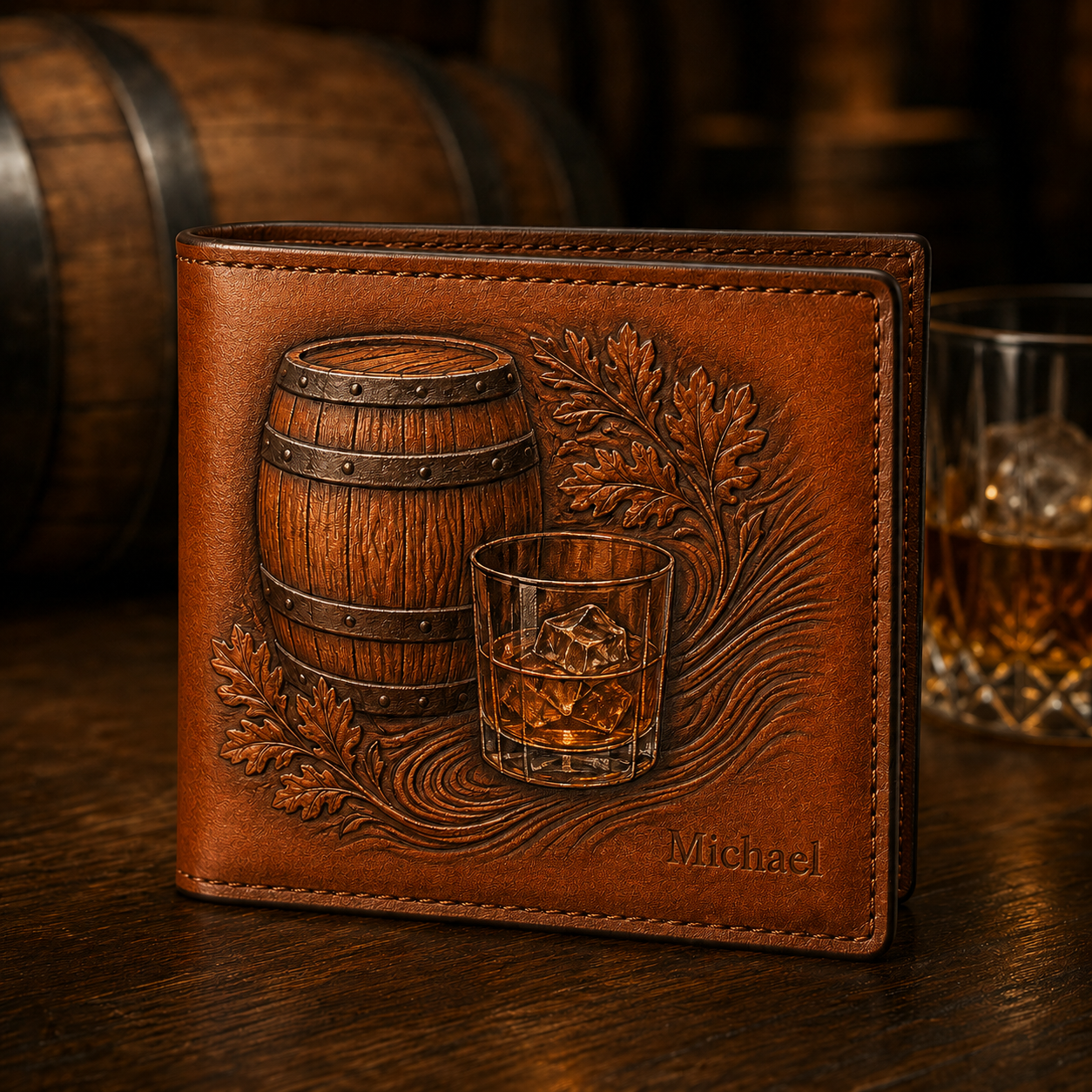 Personalized Heritage & Outdoors Bifold Wallet for Men 🦅🦌