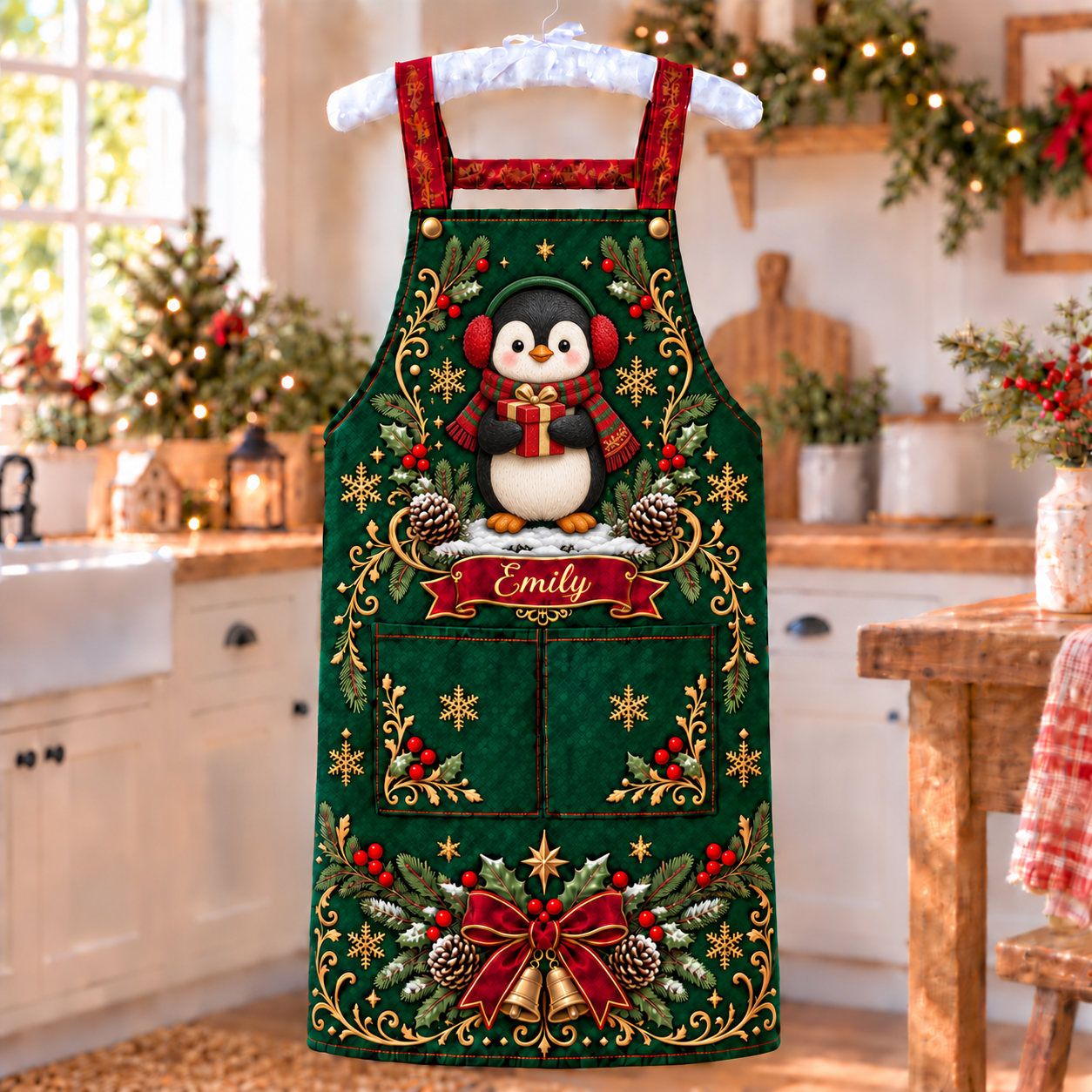 🎄 Personalized Christmas Apron