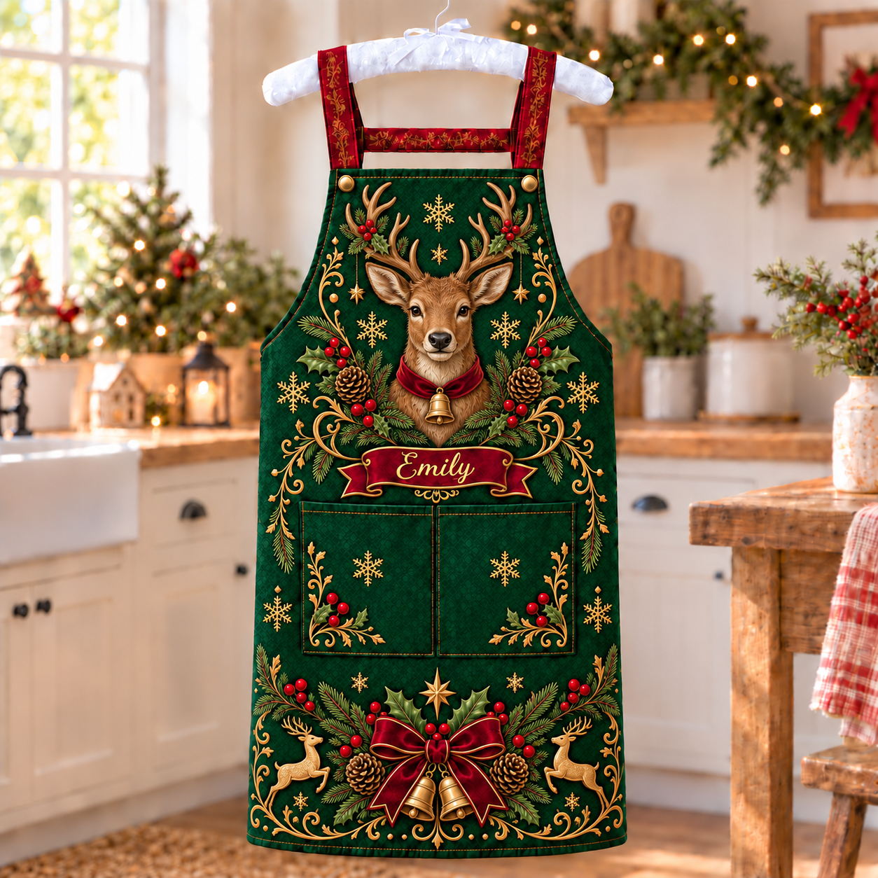 🎄 Personalized Christmas Apron