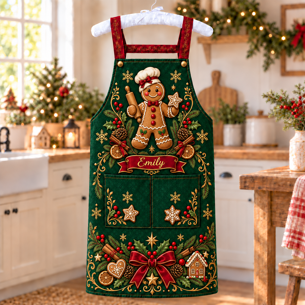 🎄 Personalized Christmas Apron