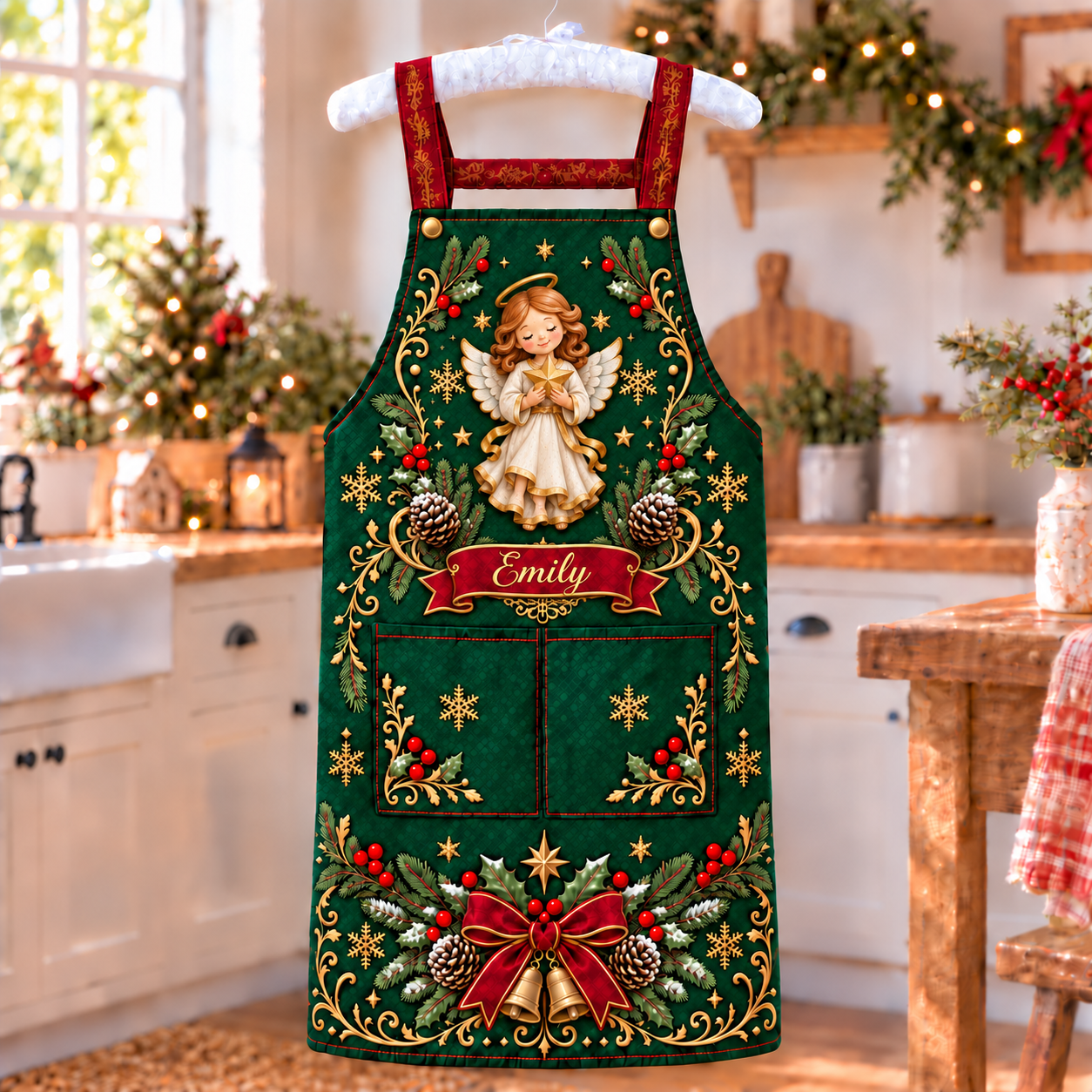 🎄 Personalized Christmas Apron