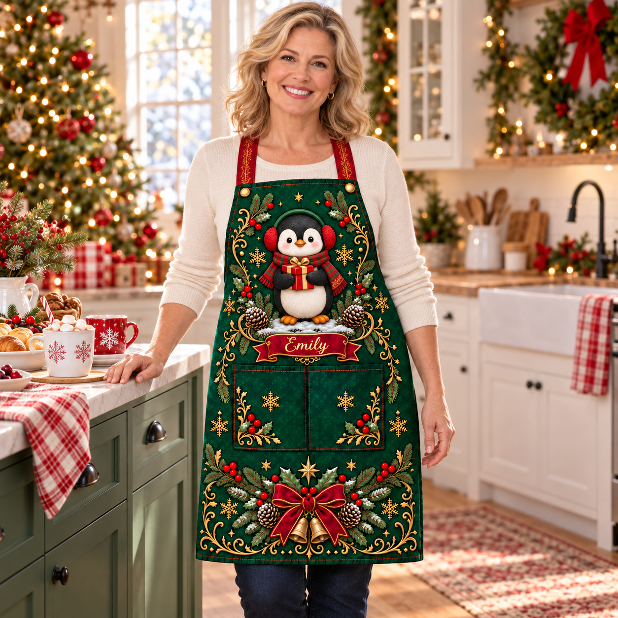 🎄 Personalized Christmas Apron