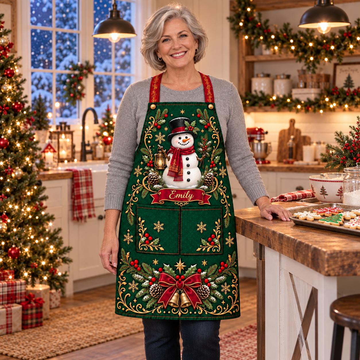 🎄 Personalized Christmas Apron