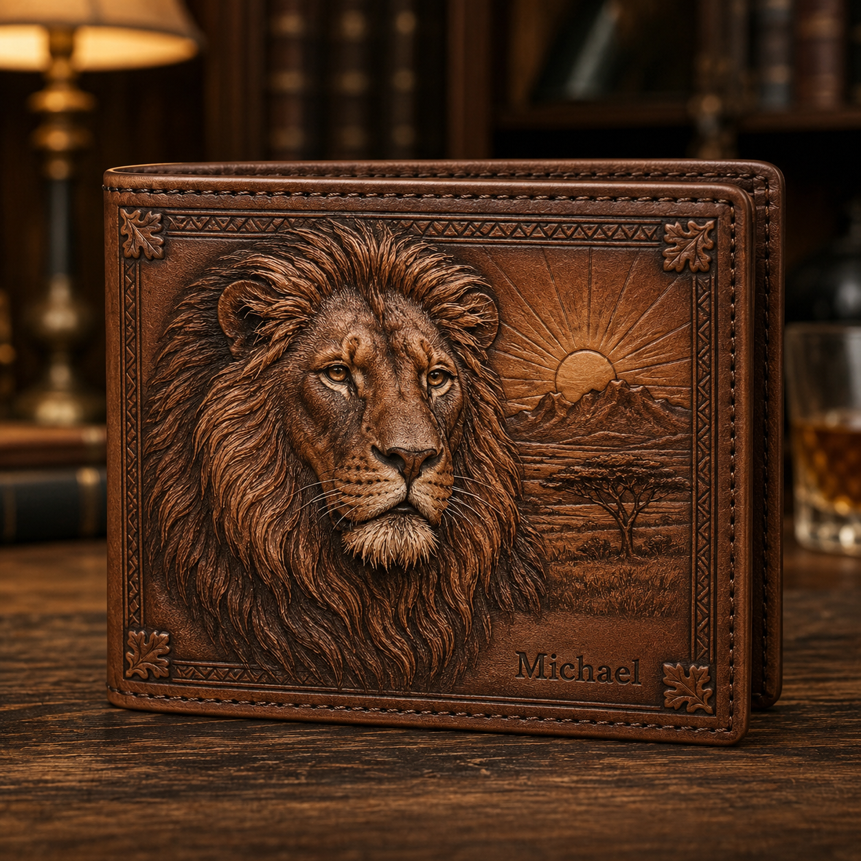 Personalized Heritage & Outdoors Bifold Wallet for Men 🦅🦌