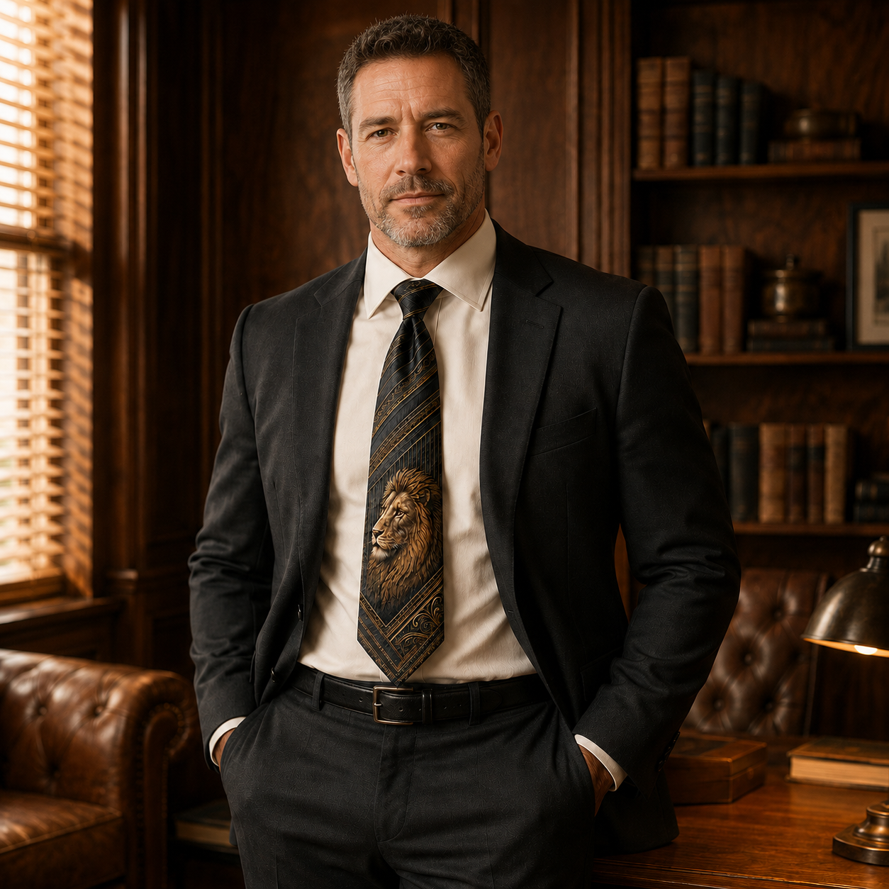 Personalized Spirit of Strength Necktie Collection 🦁🦅