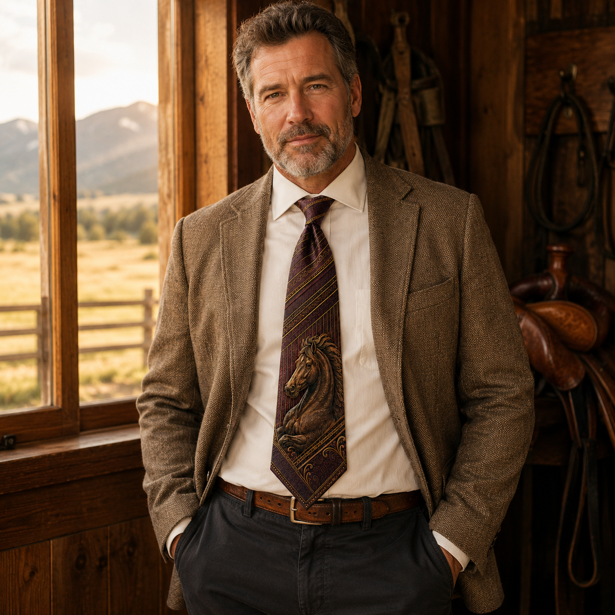 Personalized Spirit of Strength Necktie Collection 🦁🦅