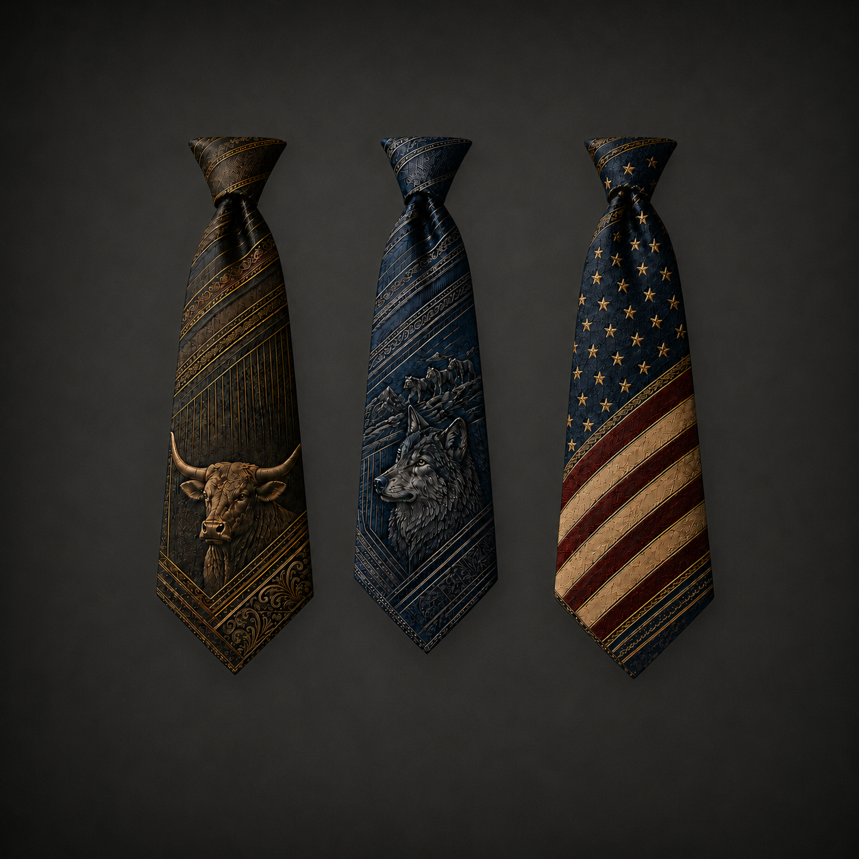 Personalized Spirit of Strength Necktie Collection 🦁🦅