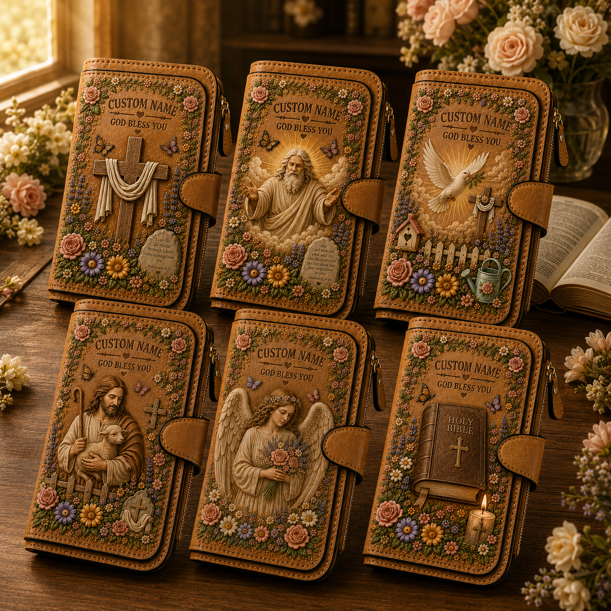 Personalized Christian Wallet for Women ✝️🌸