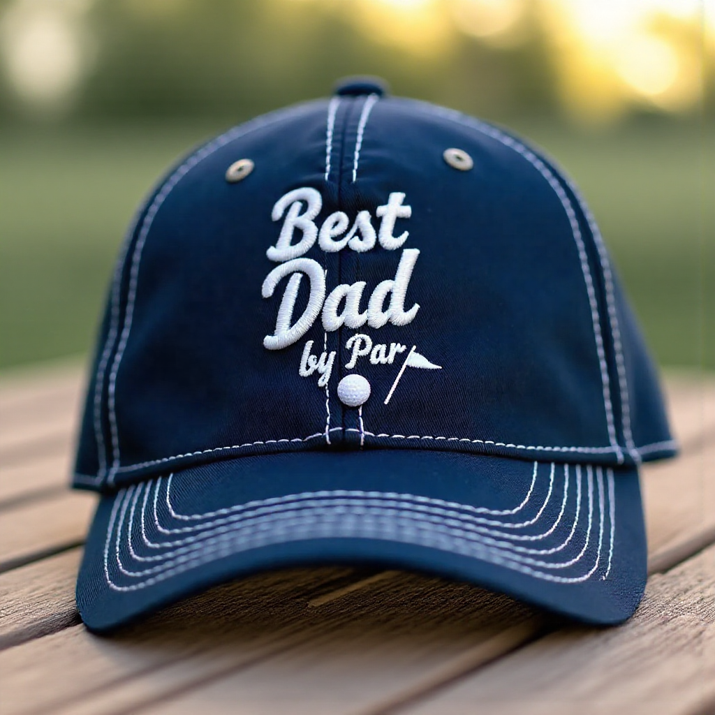 💖'Best Dad by Par' Embroidered Cap