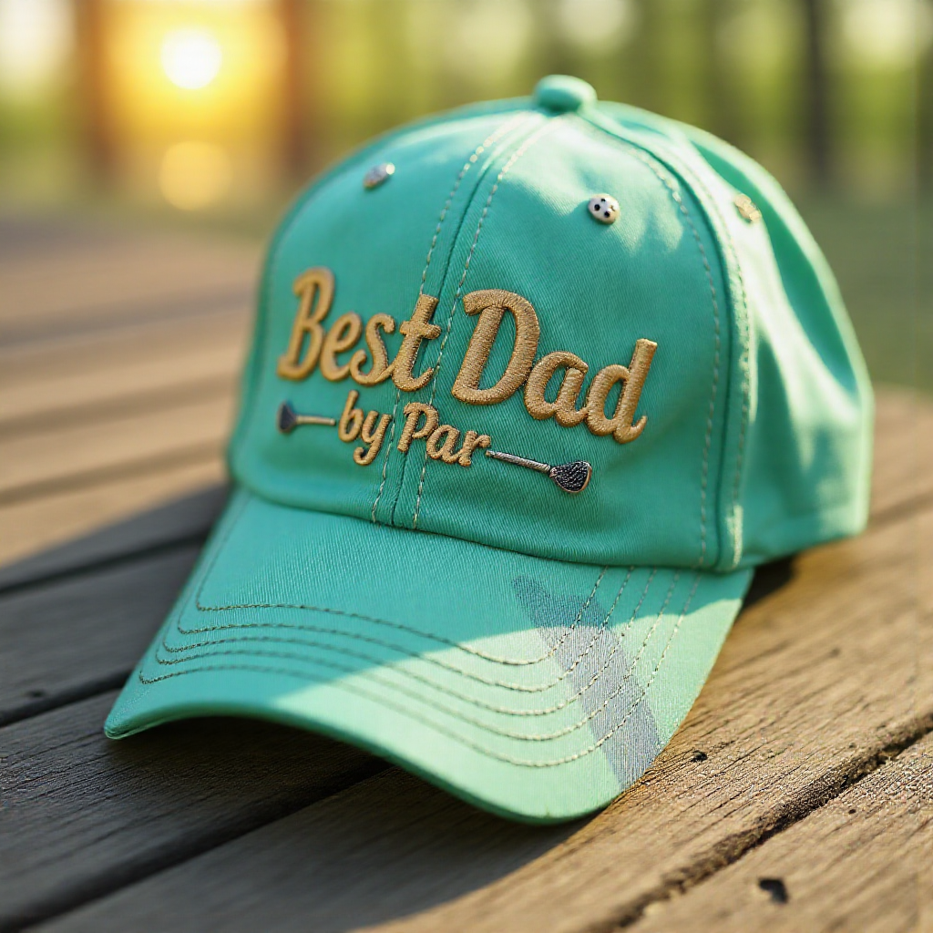 💖'Best Dad by Par' Embroidered Cap