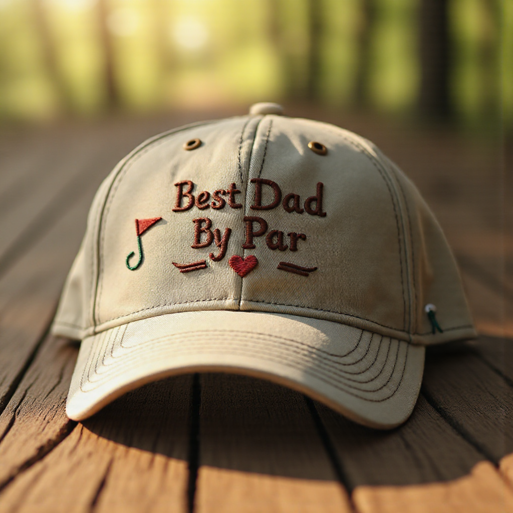 💖'Best Dad by Par' Embroidered Cap