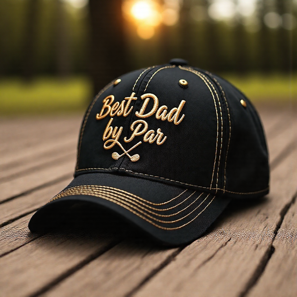 💖'Best Dad by Par' Embroidered Cap