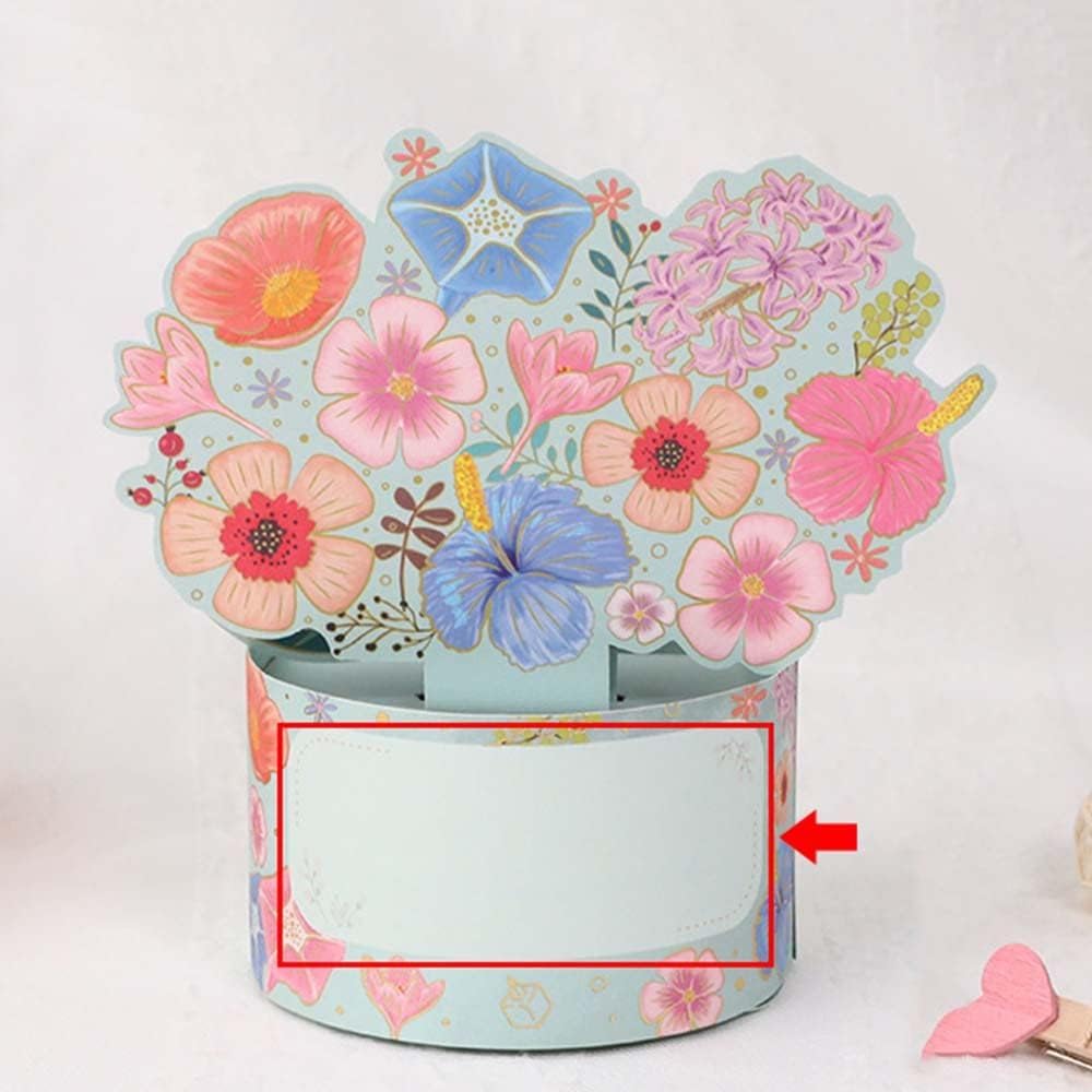 💗MOTHER'S DAY HOT SALE💗 3-D Pop Up Stand Flower Bouquet Greeting Card