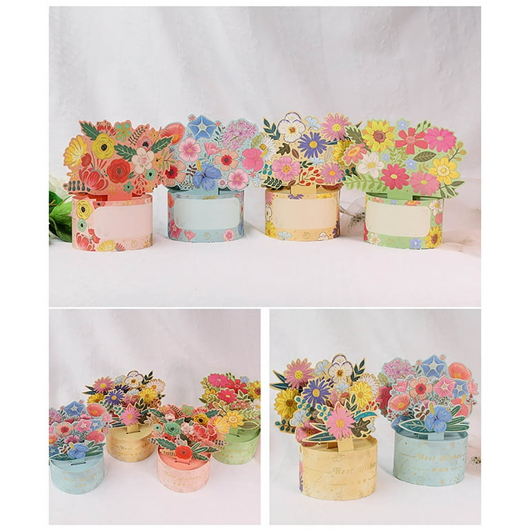 💗MOTHER'S DAY HOT SALE💗 3-D Pop Up Stand Flower Bouquet Greeting Card