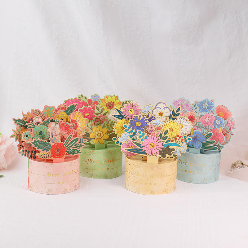 💗MOTHER'S DAY HOT SALE💗 3-D Pop Up Stand Flower Bouquet Greeting Card
