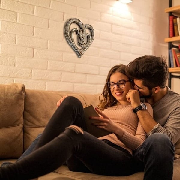 💕 Heart Holding Hands Wall Decor - Forever Love