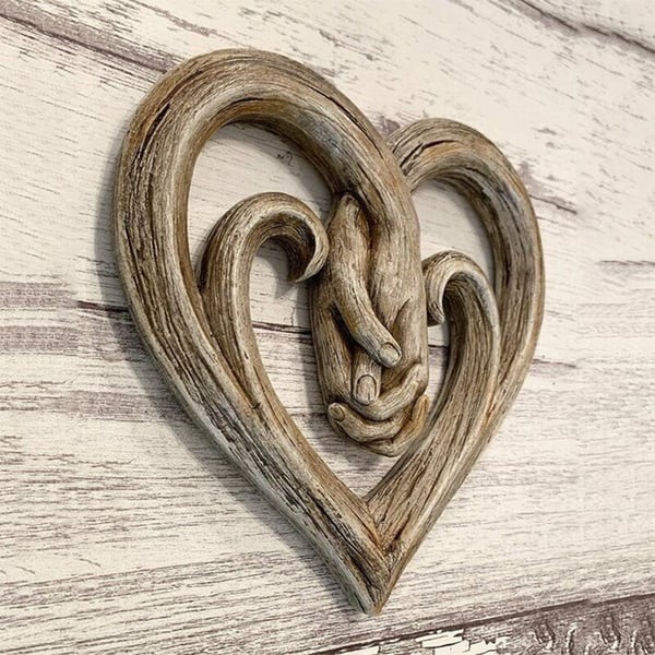 💕 Heart Holding Hands Wall Decor - Forever Love
